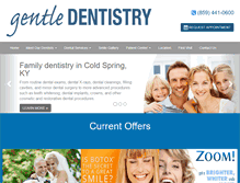 Tablet Screenshot of nkygentledentistry.com